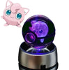 EliteGlow Pokémon Kristallkula | 3D Graverad Kristall med LED-ljus
