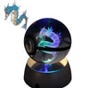 EliteGlow Pokémon Kristallkula | 3D Graverad Kristall med LED-ljus