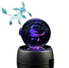 EliteGlow Pokémon Kristallkula | 3D Graverad Kristall med LED-ljus