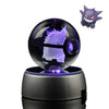 EliteGlow Pokémon Kristallkula | 3D Graverad Kristall med LED-ljus