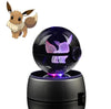 EliteGlow Pokémon Kristallkula | 3D Graverad Kristall med LED-ljus