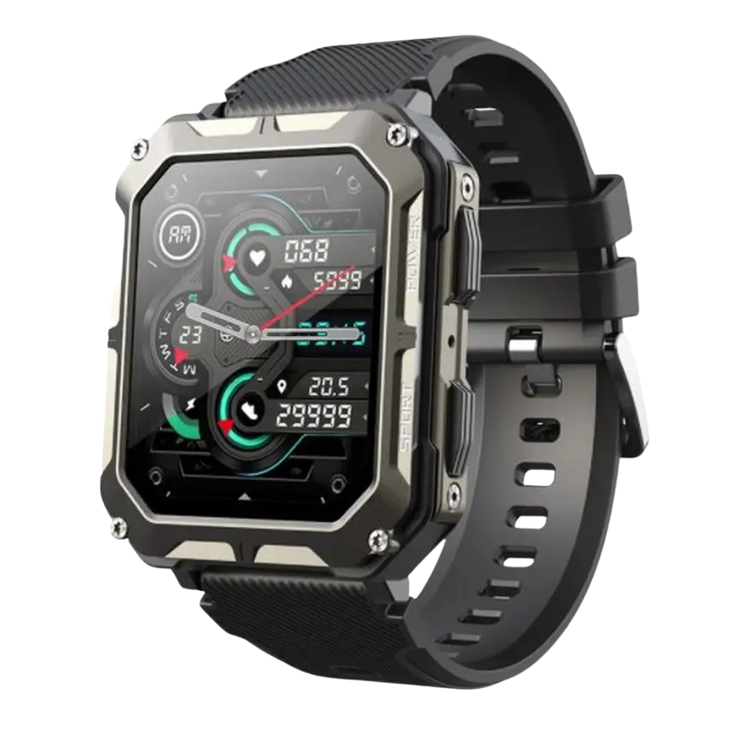 Robust Smartwatch med Pulsmätare & Stegräknare - EnduranceX