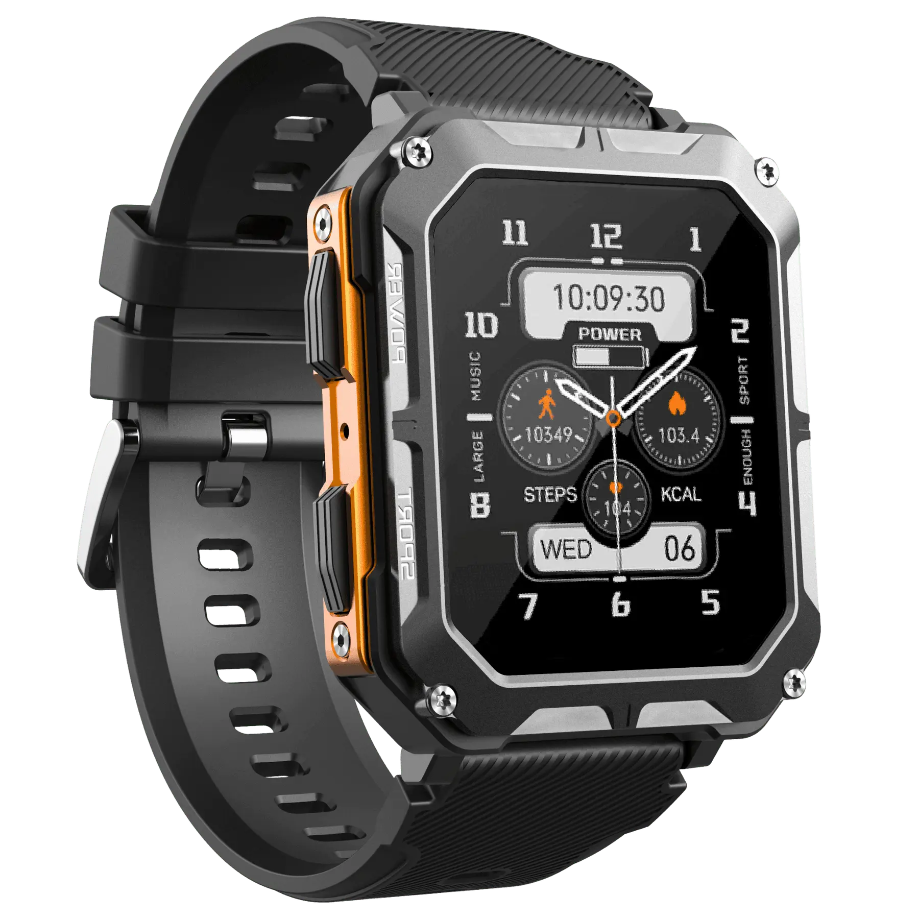 Robust Smartwatch med Pulsmätare & Stegräknare - EnduranceX