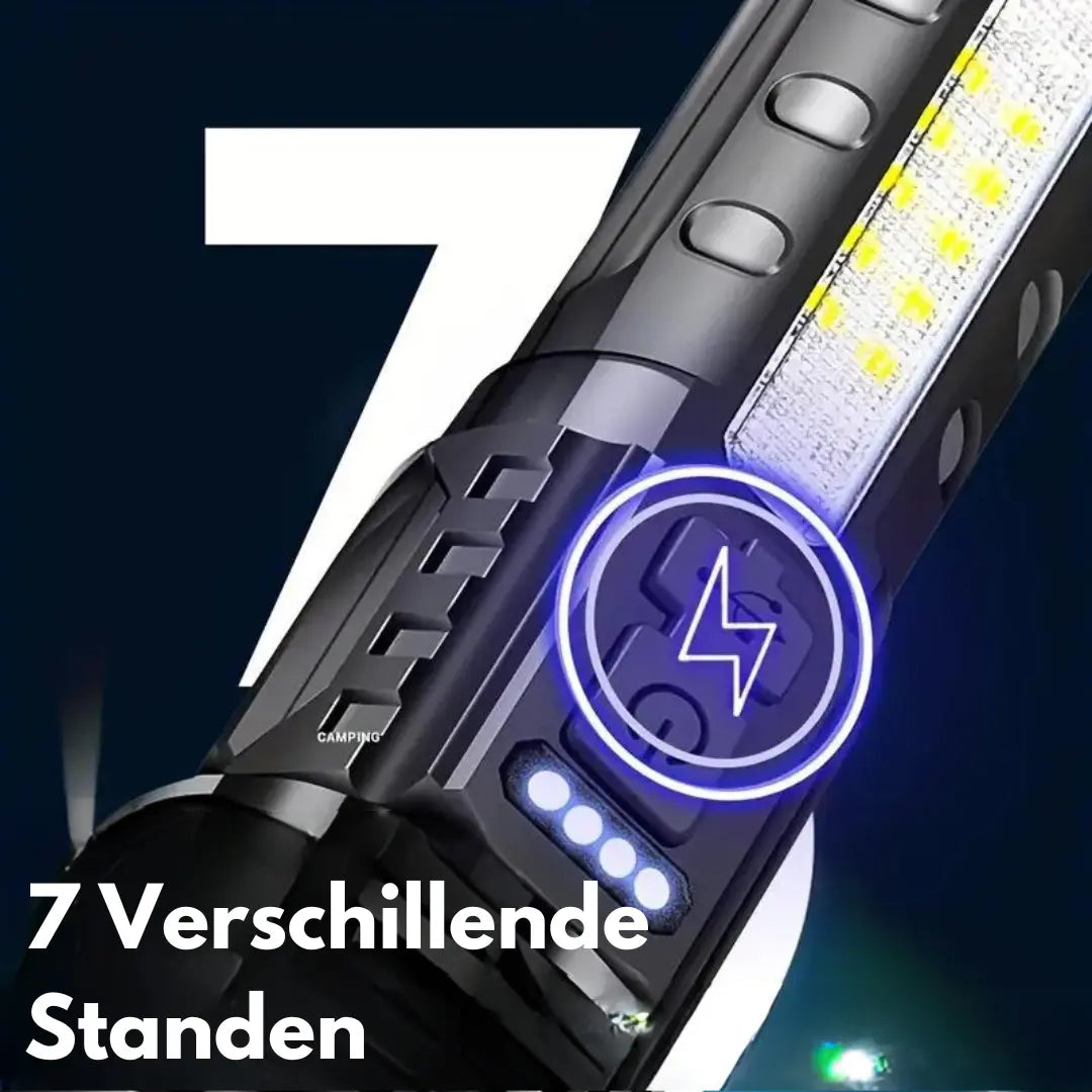 Ultrafelle Militärfackla med 5000 Lumen - PowerBeam
