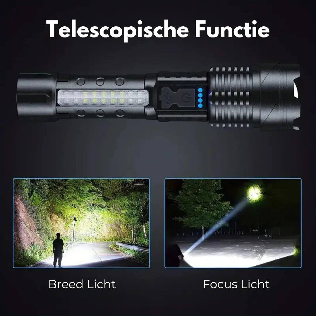 Ultrafelle Militärfackla med 5000 Lumen - PowerBeam