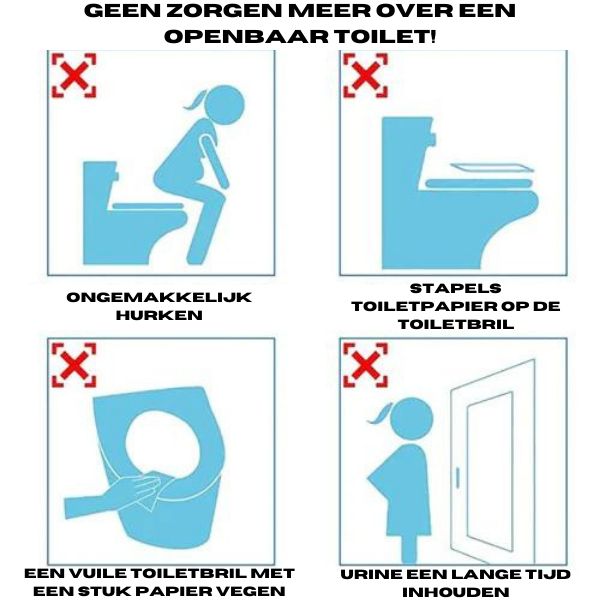 Hygieniskt Engångstoalettlock – SafeSit