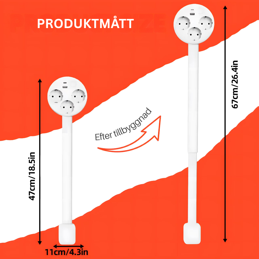 PowerReach | Den smarta, stiliga utdragbara kontaktlådan för modernt boende