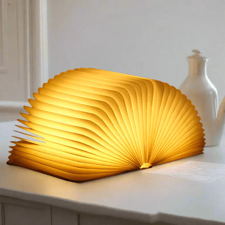 Fällbar Boklampa med Varm LED-ljus - StoryGlow