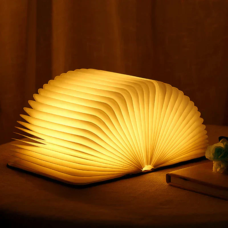 Fällbar Boklampa med Varm LED-ljus - StoryGlow