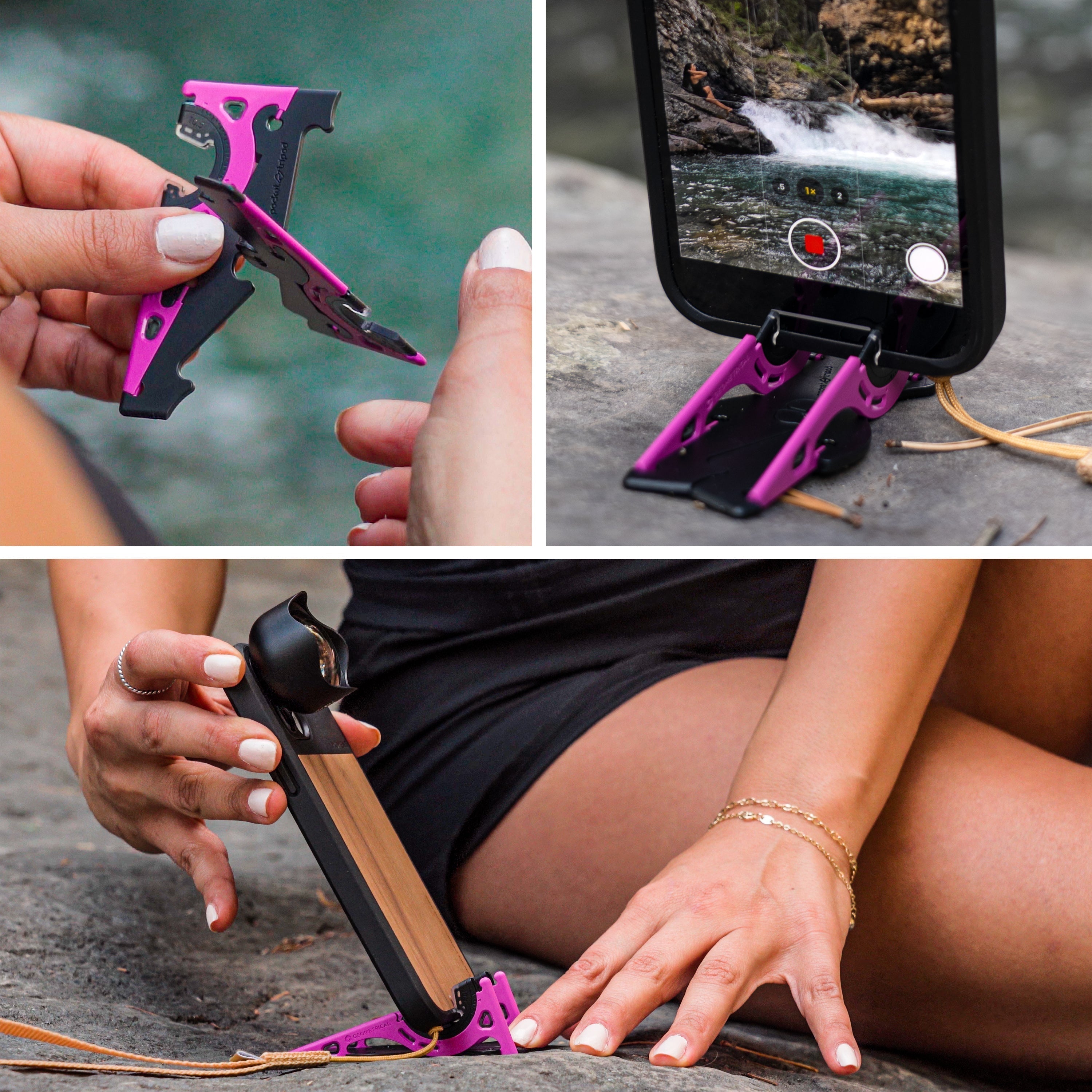 Portabelt Telefonstativ för Perfekta Fotograferingar – SnapFold