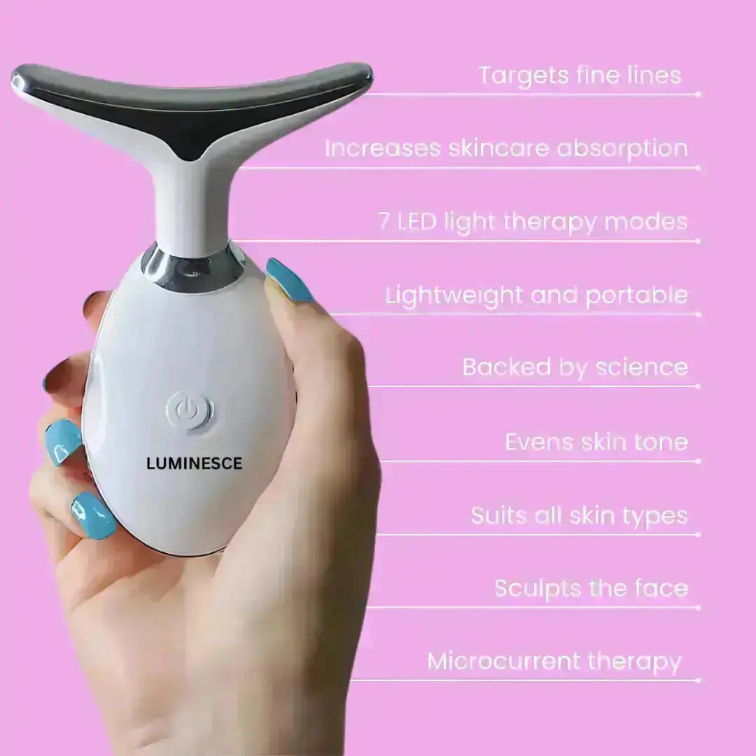 7-i-1 LED Ansiktslyft & Massagetool – Vénera