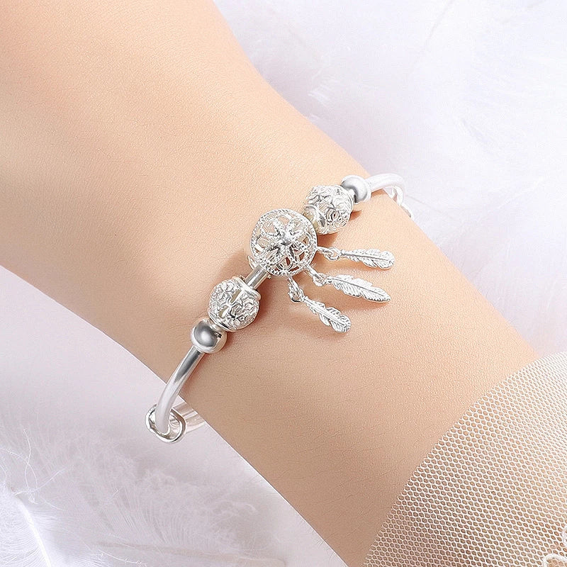 Justerbart Drömfångararmband i 925 Silver – Lisa