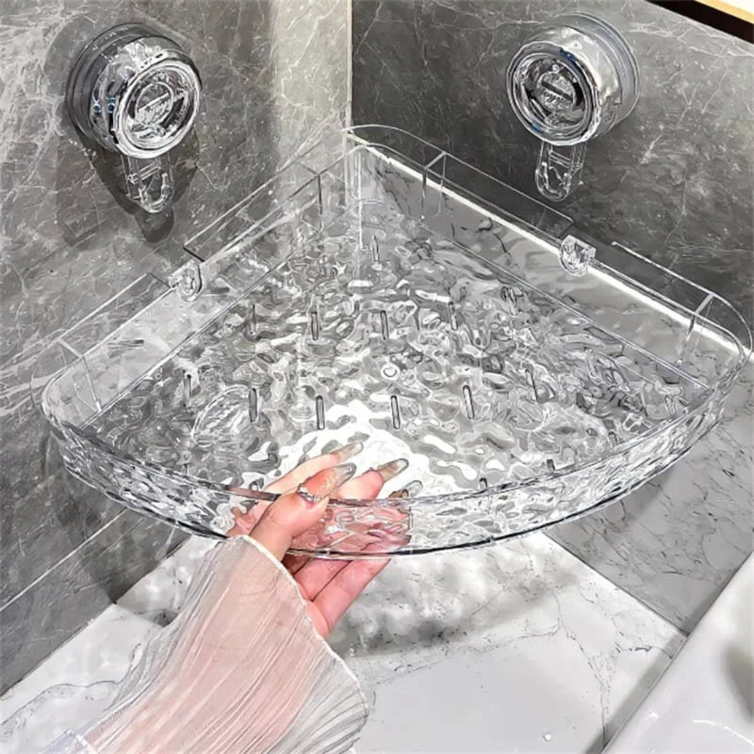 OptiGlide Duschorganisatör Hylla | Hållbar och lättinstallerad badrumshylla | Hållbar och lättinstallerad badrumshylla