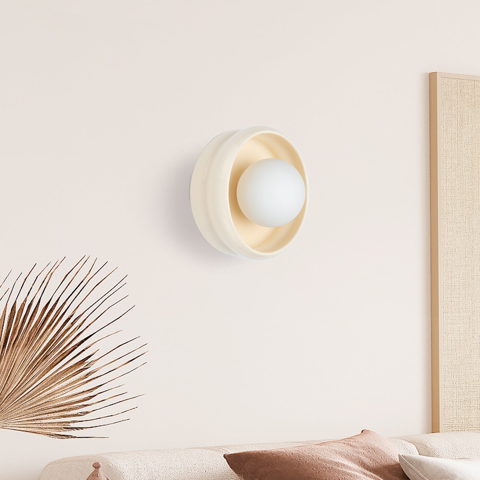 Rund Keramisk Vägglampa – Circo