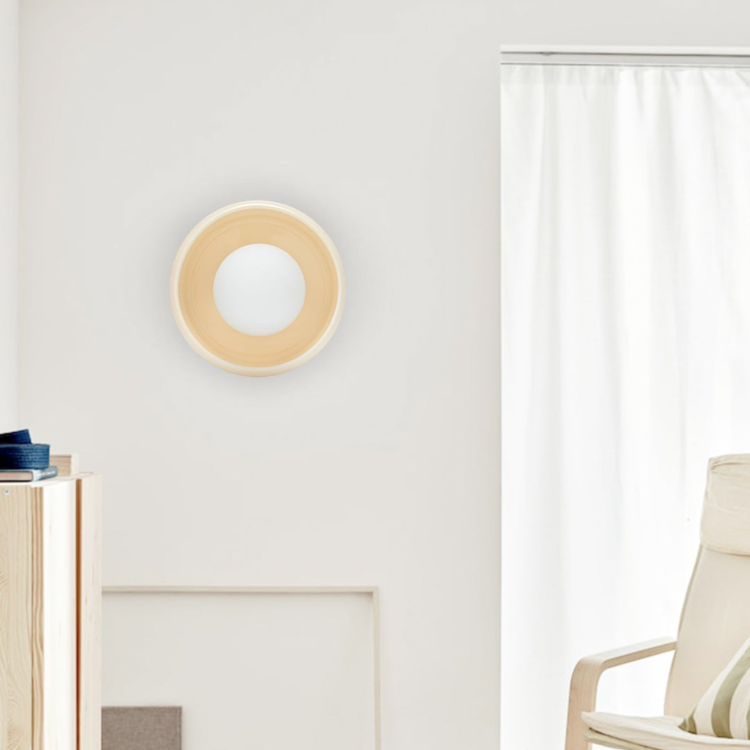 Rund Keramisk Vägglampa – Circo