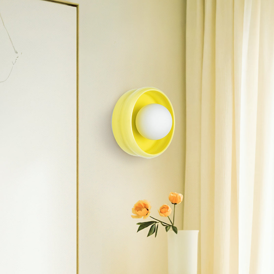 Rund Keramisk Vägglampa – Circo