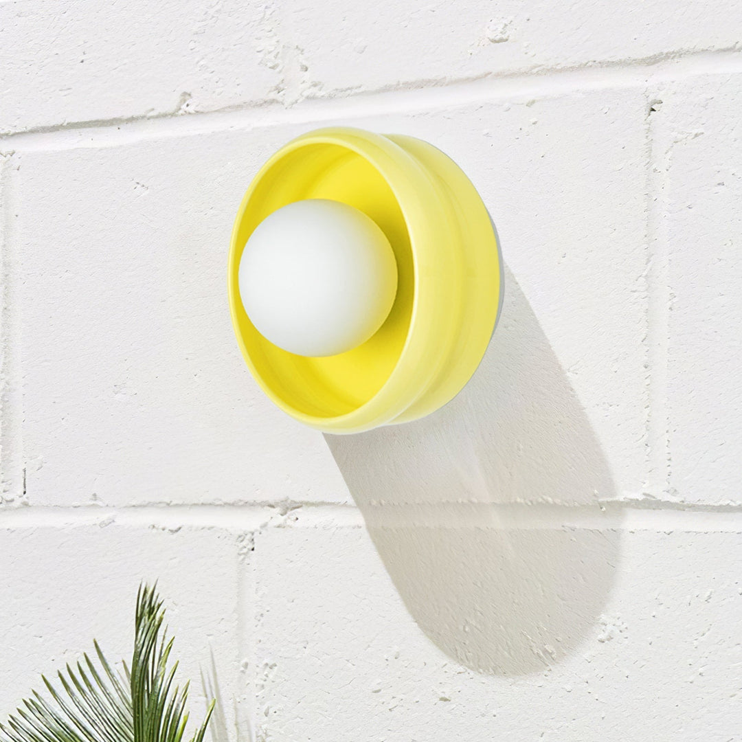Rund Keramisk Vägglampa – Circo