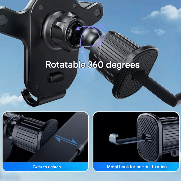Universell Biltelefonhållare med Ventilationskrok – Griponix