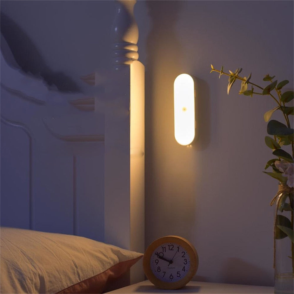 USB-uppladdningsbar Rörelsesensor Vägglampa – BrightSense