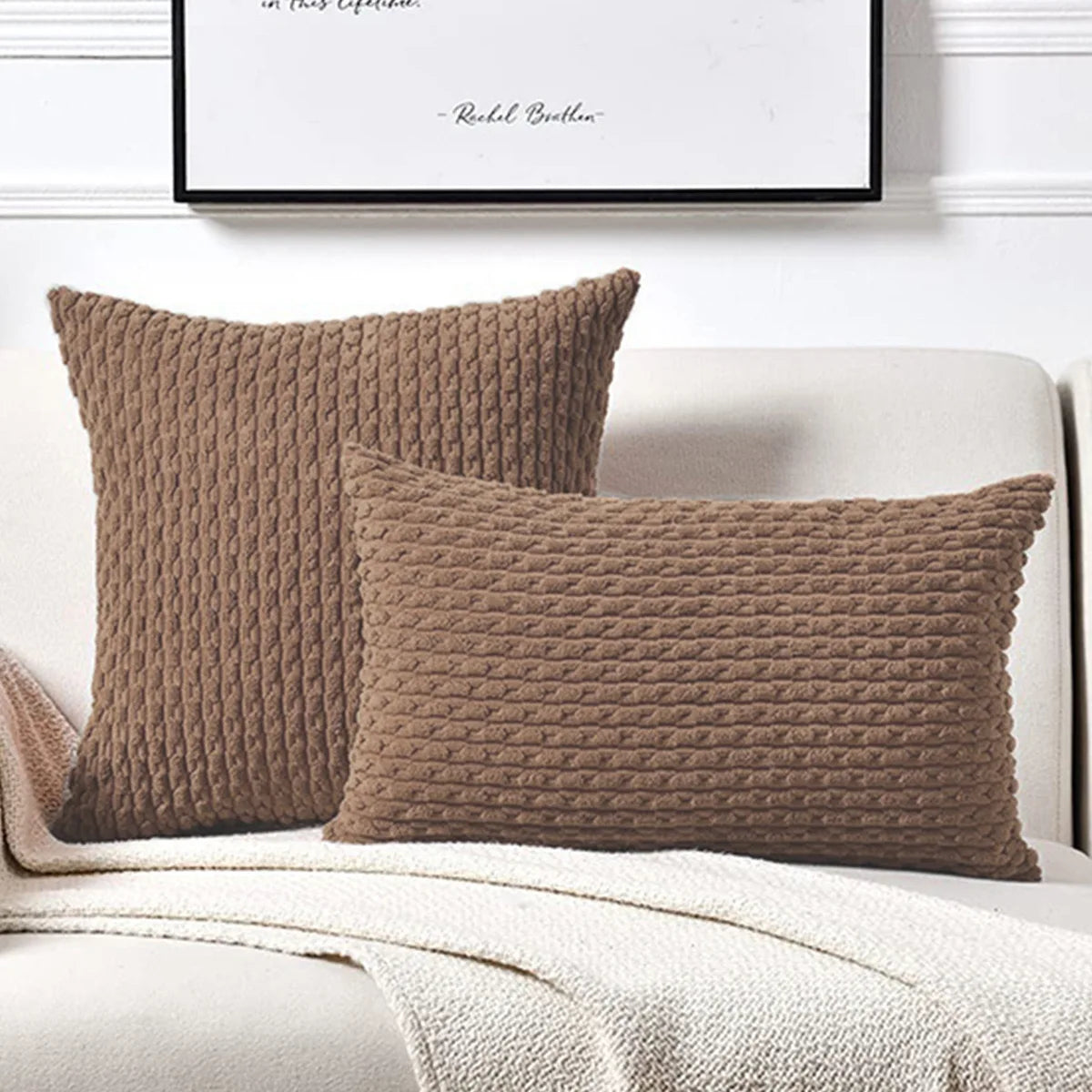 Kuddfodral i kord i Boho-stil – Velvia