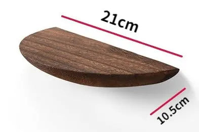 WoodVogue Semicircle Hängande Hylla | Premium trähylla för projektordisplay & förvaring