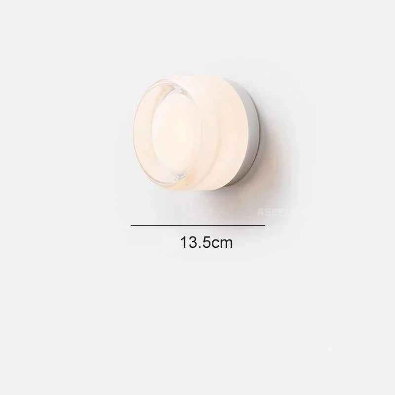 LustreLume Designer vägglampa | Modern cirkulär belysning för sovrum och hallar