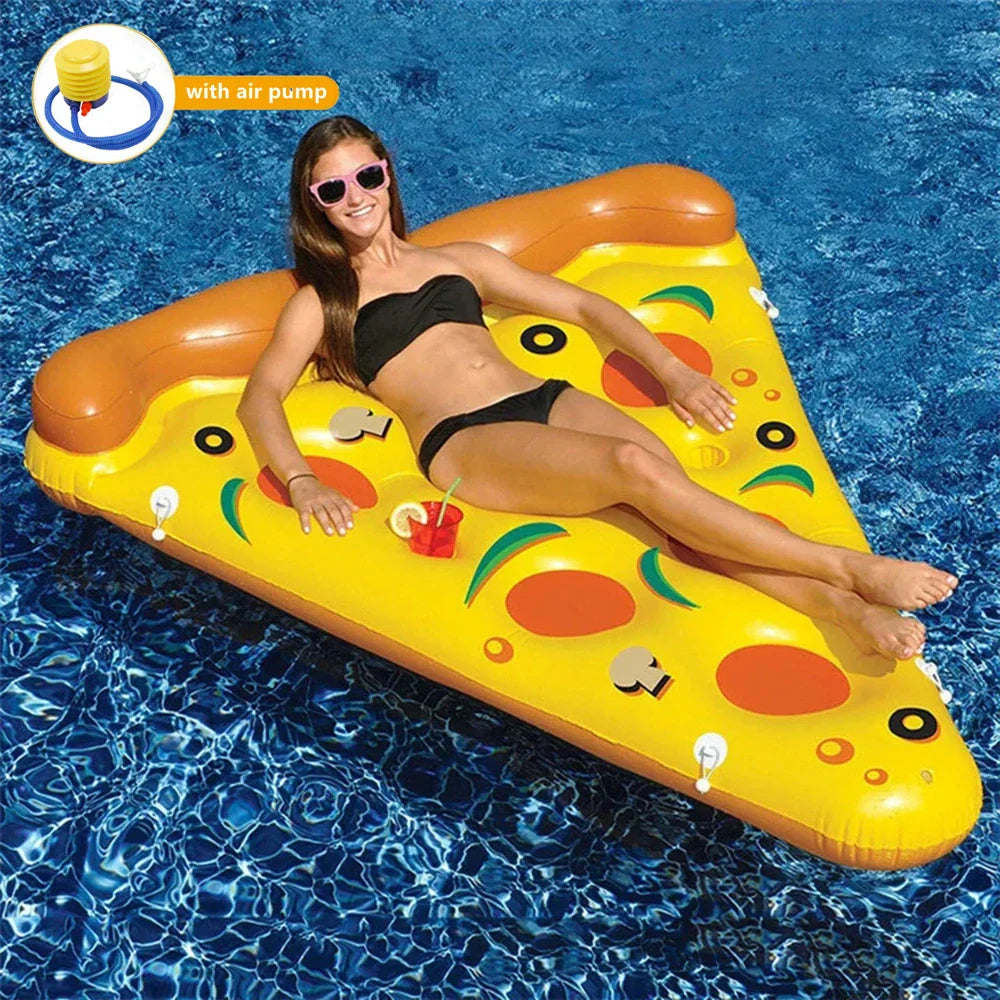 Giant Pizza Pool Mattress – Slappna av och njut med stil