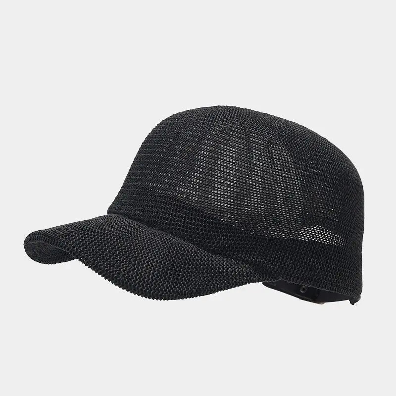 Trendig Flätad Solhatt med Bred Brätte - SunWeave Stil