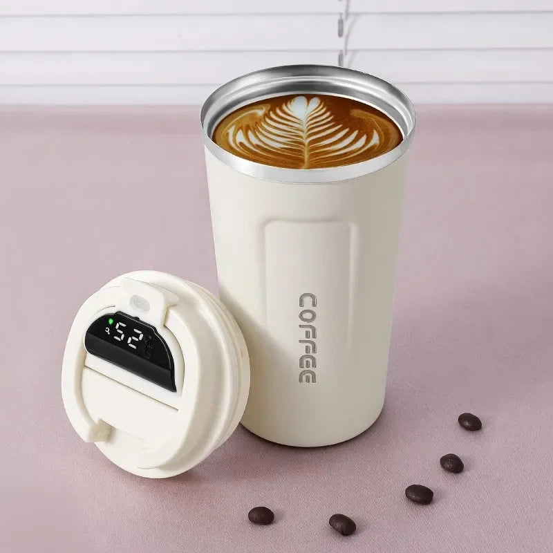 Termosmugg i rostfritt stål med smart temperaturskärm – TempMate