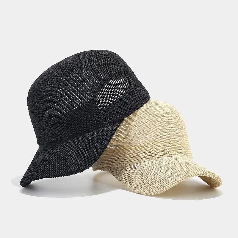 Trendig Flätad Solhatt med Bred Brätte - SunWeave Stil