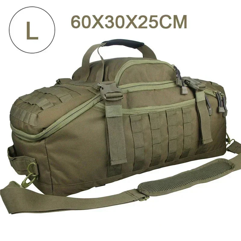 Stor Taktisk Resväska och Ryggsäck - TrailTrek Duffle