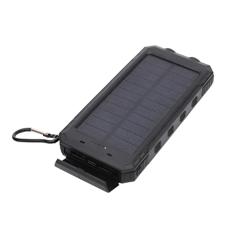 Solenergidriven Power Bank med Ficklampa – SolarCharge Pro