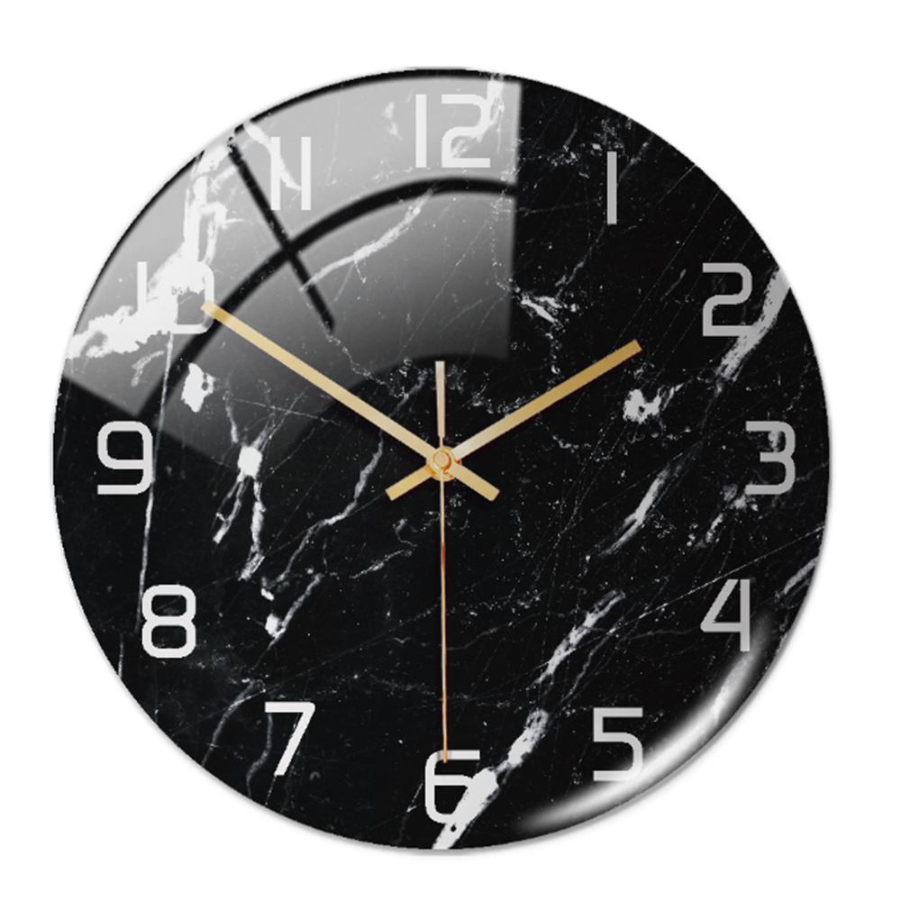 Stilren Väggklocka med Marmor Effekt – MarbleTime