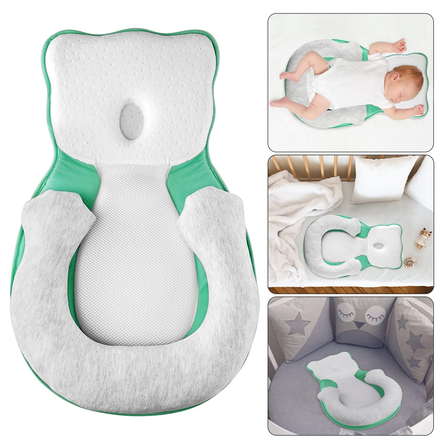 Mjukt Nyfött Positioneringskudde med Benstöd – CuddleNest
