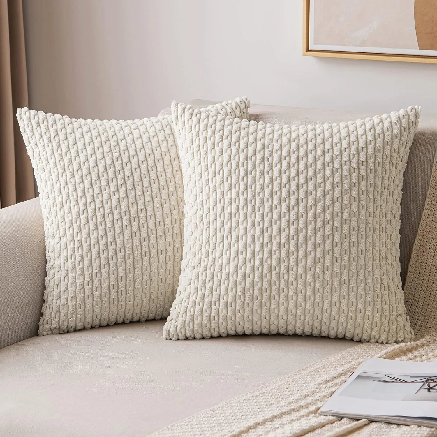 Kuddfodral i kord i Boho-stil – Velvia