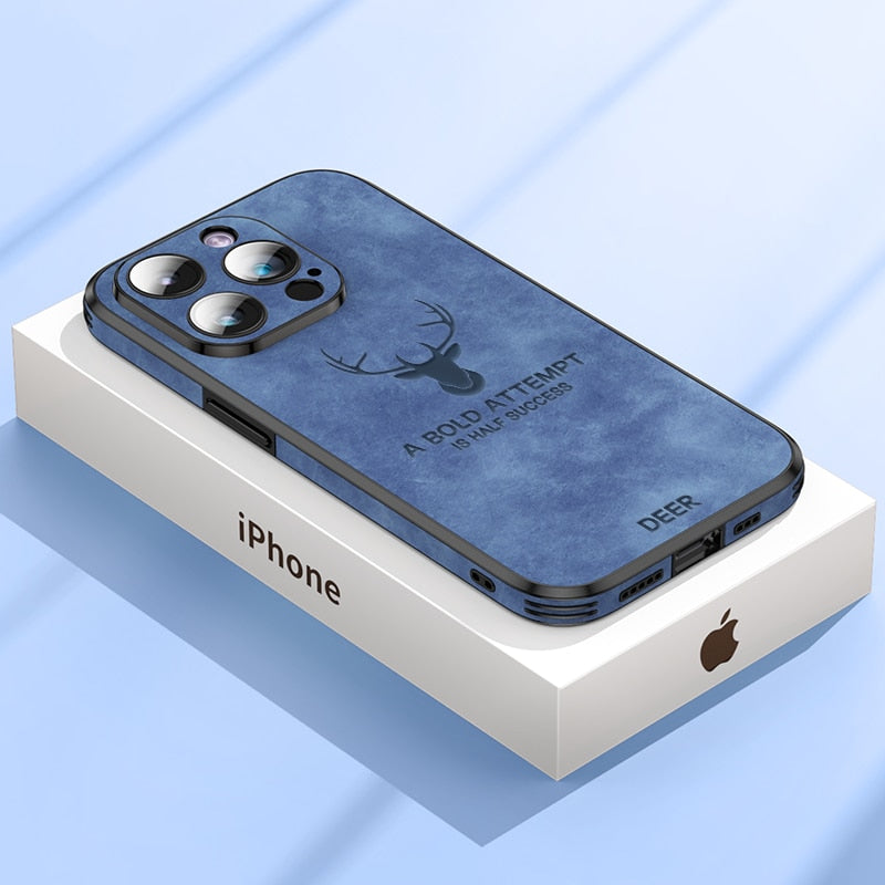 Lyxigt Hjortskinn iPhone-fodral - Veltro