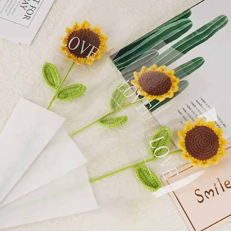 Handcrocheterad Solrosbukett – En Kreativ Mors Dag-present
