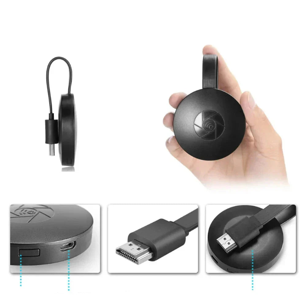 PrimeCast Pro Trådlös Adapter | Full HD Mediaströmning för Mobila Enheter