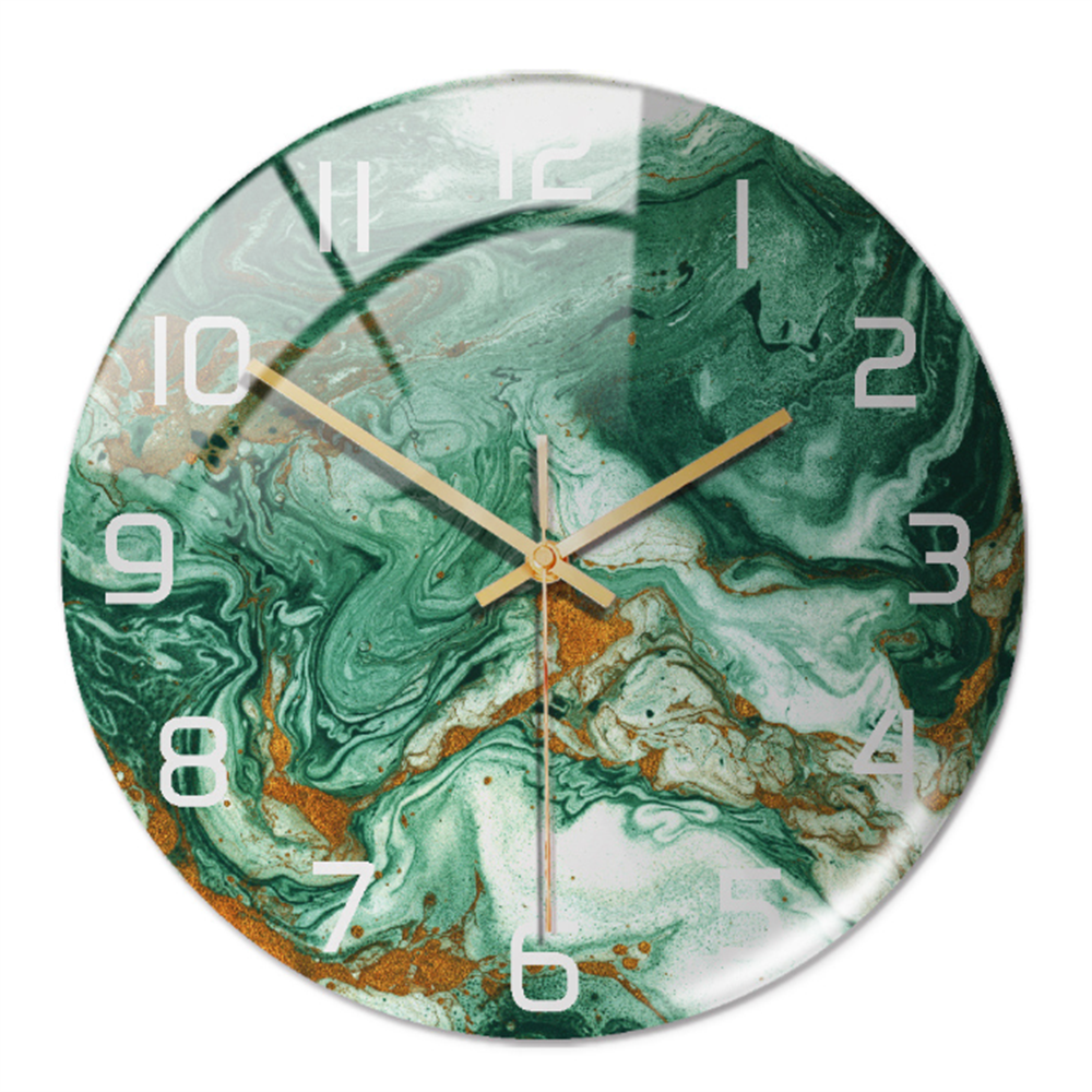 Stilren Väggklocka med Marmor Effekt – MarbleTime