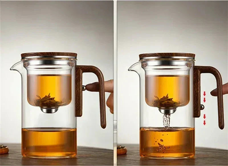 Glas Teapot med Avancerad Filtrering - TeaSphere