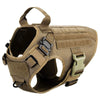 TacticalElite K9 Sele och Koppling Set - Militärstil Sele för Stora Hundar med Träningskoppel