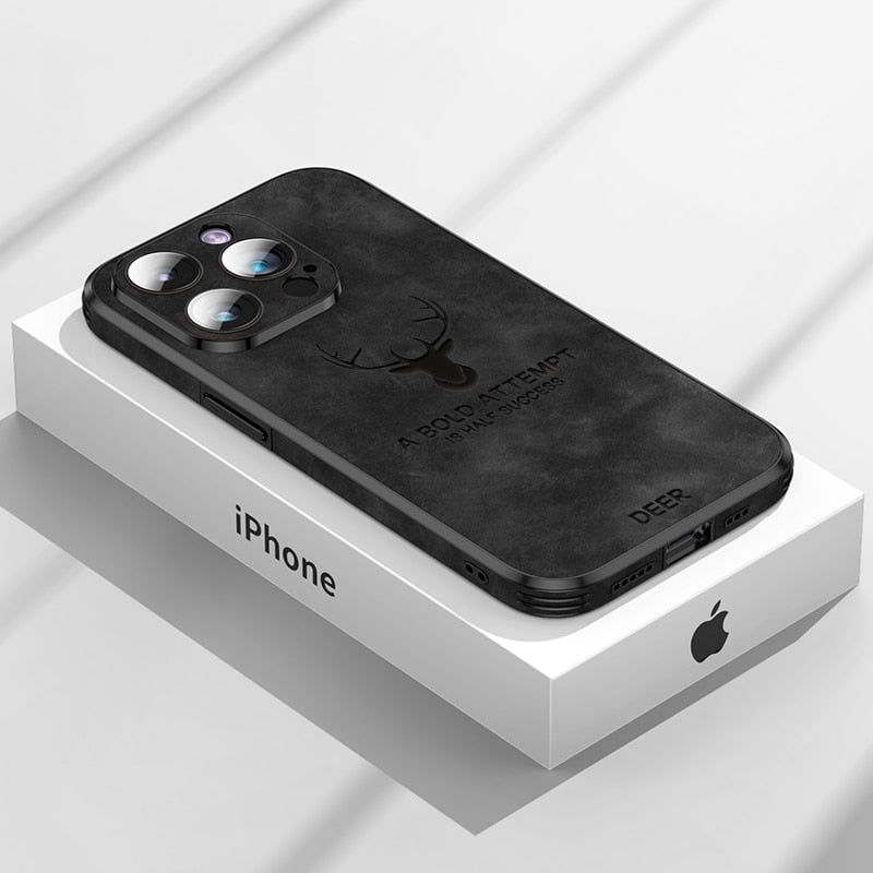 Lyxigt Hjortskinn iPhone-fodral - Veltro