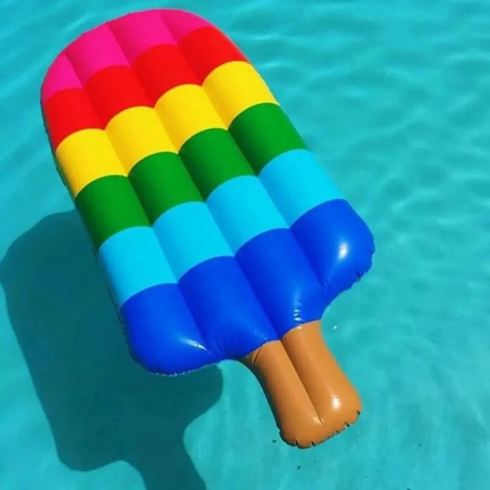 Uppblåsbar Pool Float i Glassform – Glädjefylld Regnbågs Lounge för Poolen