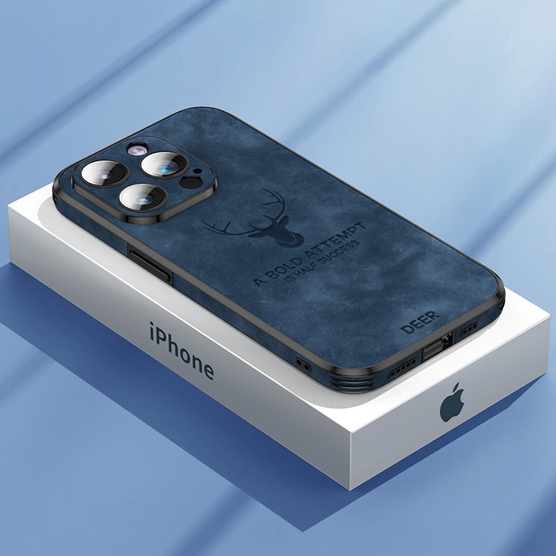 Lyxigt Hjortskinn iPhone-fodral - Veltro