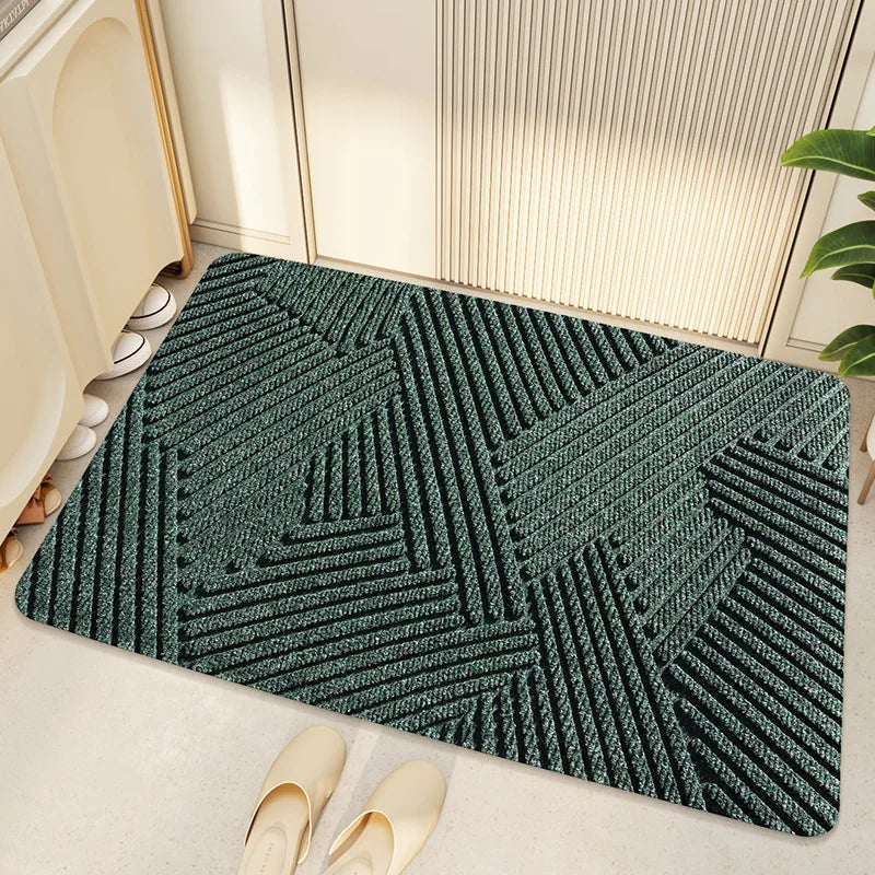 MatLuxe Elegant Geometrisk Dörrmatta | Smutsfångande och Väderbeständig Golvskydd
