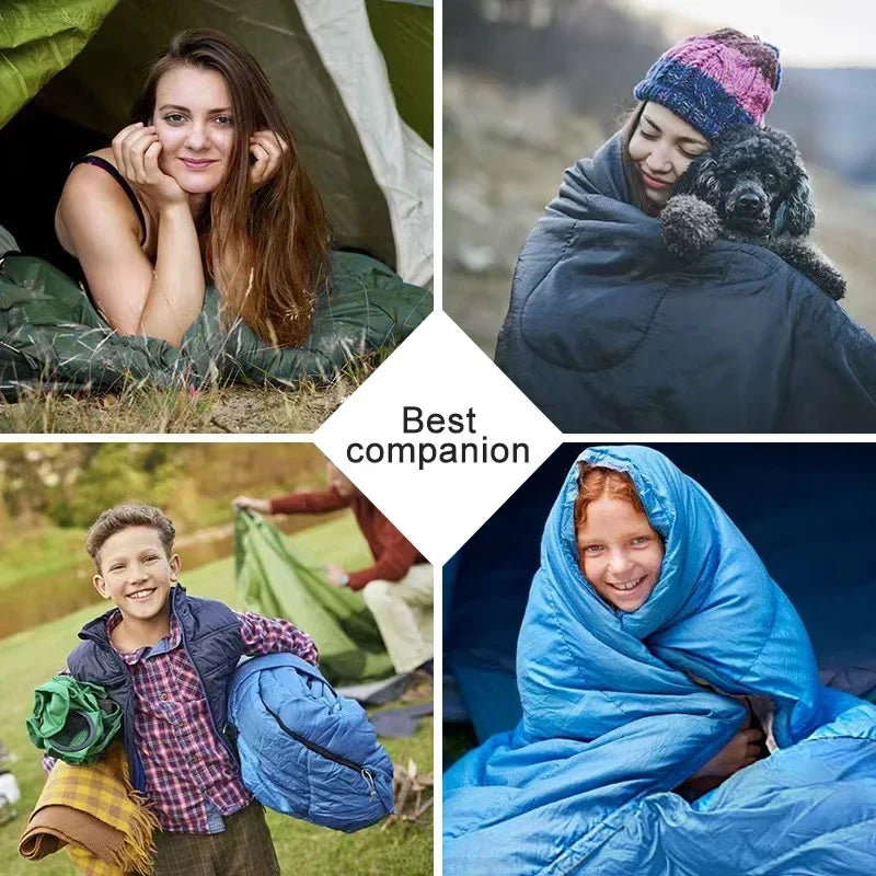 Ultralätt 4-säsongs sovsäck – Varm och vattentät för utomhusäventyr och camping