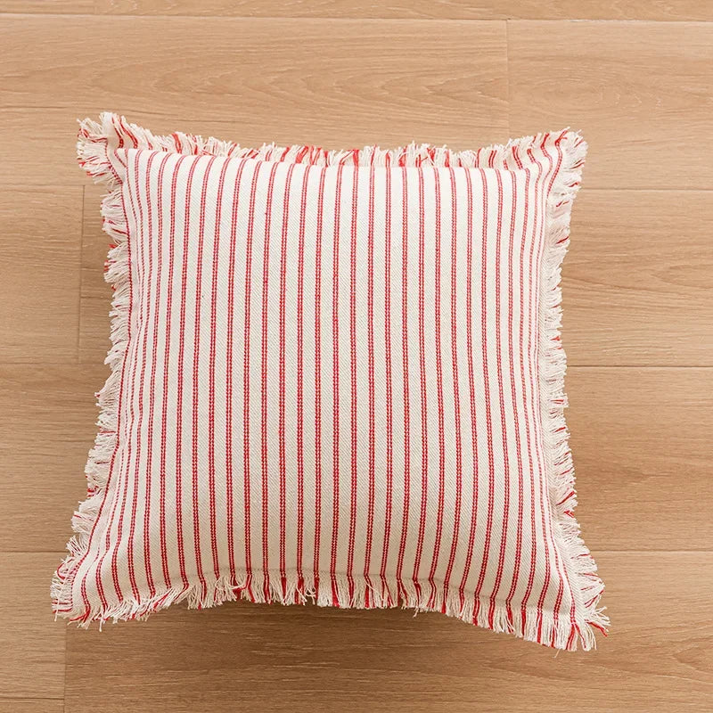 Jacquard Kuddöverdrag med Fransar – Tidlös och Bekväm