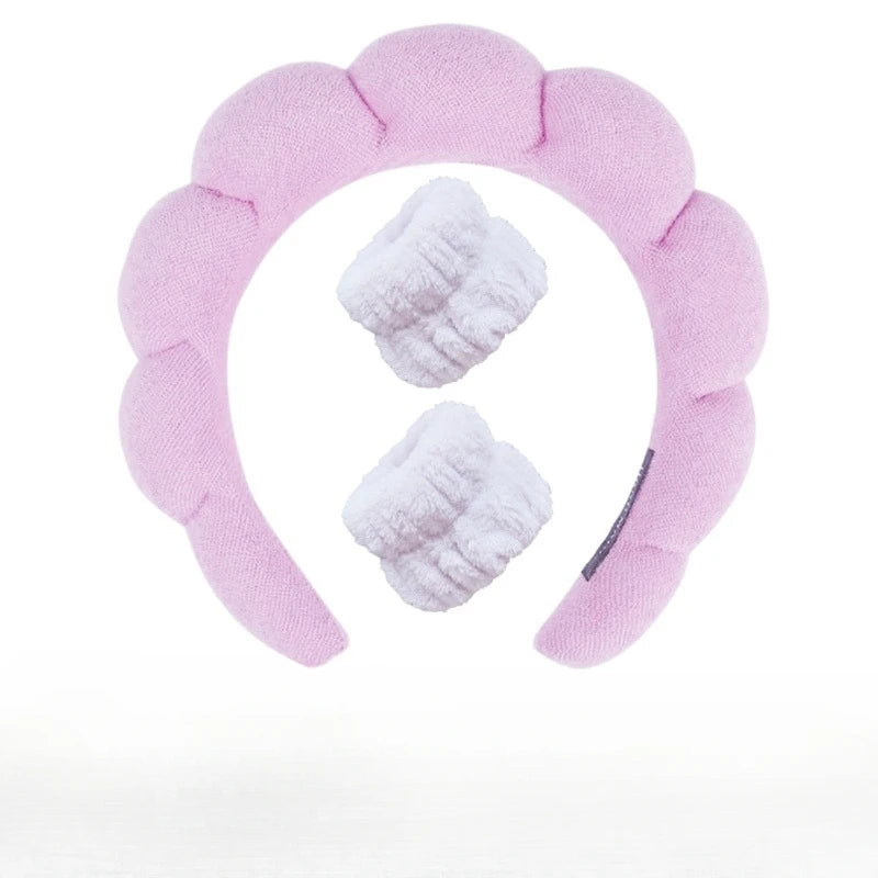 Plush Spa Huvudband & Armband Set - Fluffiea