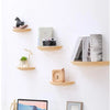 WoodVogue Semicircle Hängande Hylla | Premium trähylla för projektordisplay & förvaring