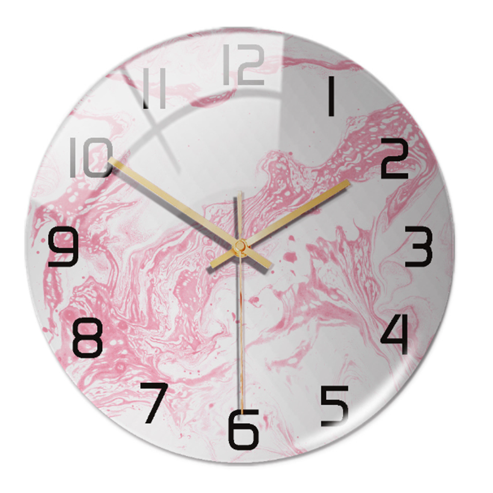 Stilren Väggklocka med Marmor Effekt – MarbleTime